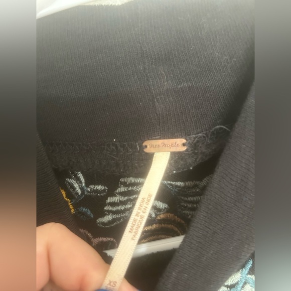 Free people turtle neck embroidered long sleeve - Picture 3 of 5